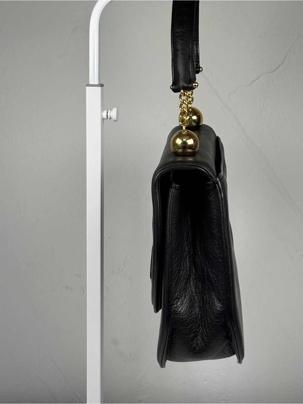 Mila Schon black top handle purse with dust bag and box - Picture 4 of 14